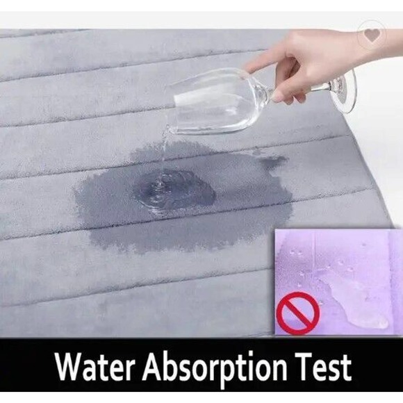 Luxurious Memory Foam Bath Mat Ultra-Soft & Supportive Non-Slip Quick-Dry Sleek - Picture 4 of 4